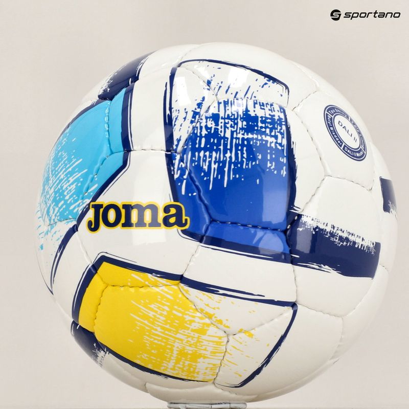 Joma Dali II focilabda fehér/fluor narancs/sárga méret 3 5