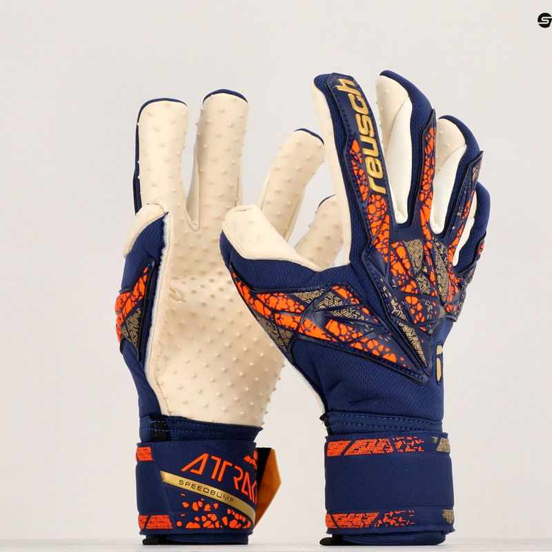 kapuskesztyű Reusch Attrakt SpeedBump premium blue/gold 5