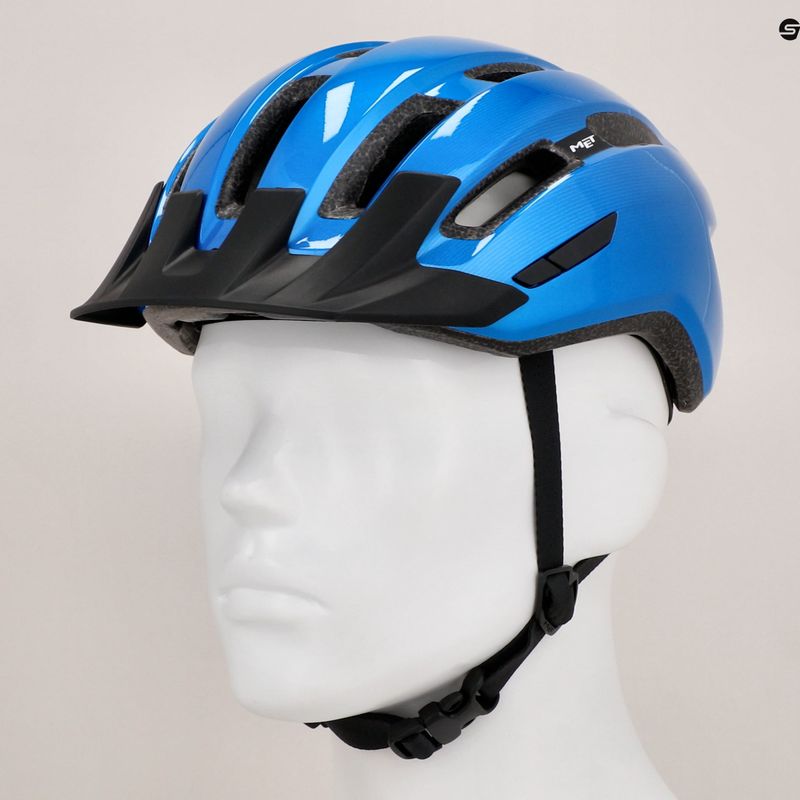Kerékpáros sisak MET Downtown blue glossy 8