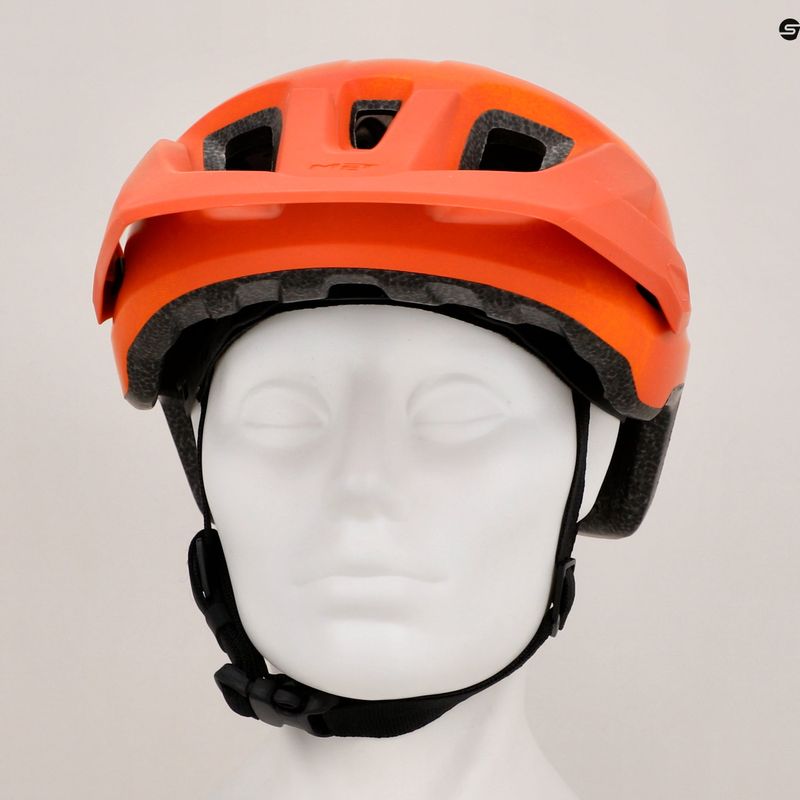 Kerékpáros sisak MET Echo orange rust matt 9