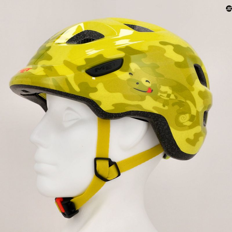 Gyerek kerékpáros sisak MET Hooray lime chameleon glossy 7