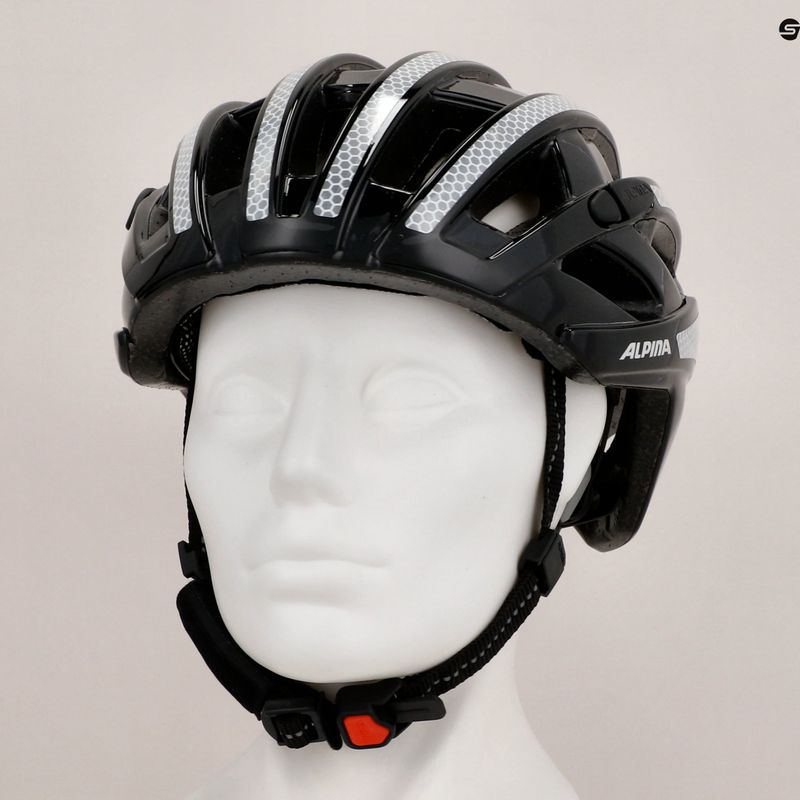 Kerékpáros sisak Alpina Ravel Reflective black gloss 9