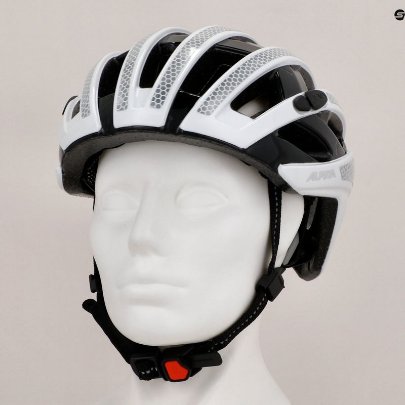 Kerékpáros sisak Alpina Ravel Reflective white gloss 9