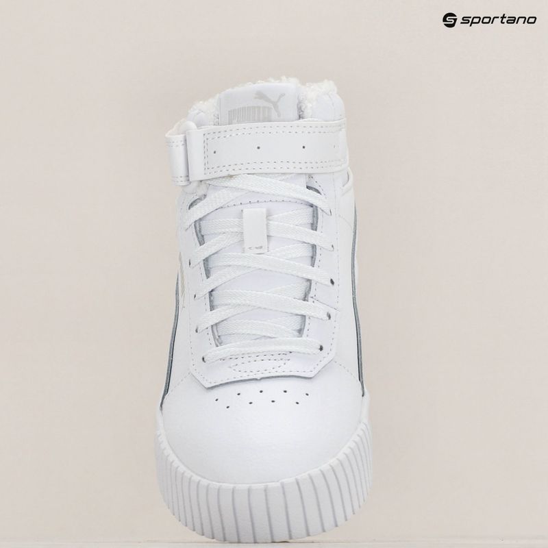 PUMA Carina 2.0 Mid Fur gyermekcipő puma fehér/szürke szedát szürke 9