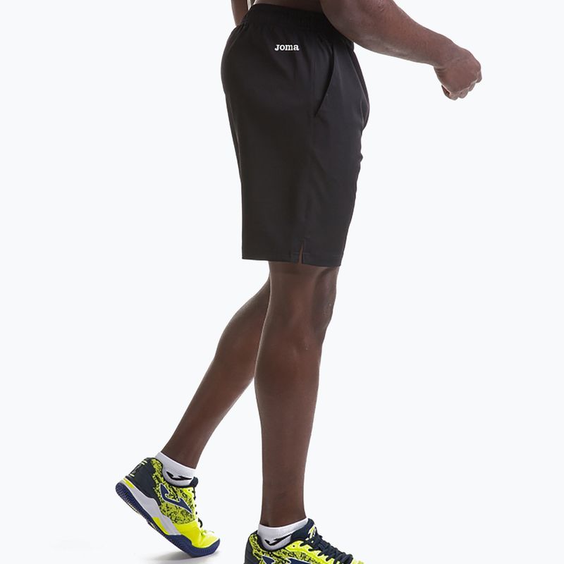 Férfi tenisznadrág Joma Bermuda Master fekete 100186.100 3
