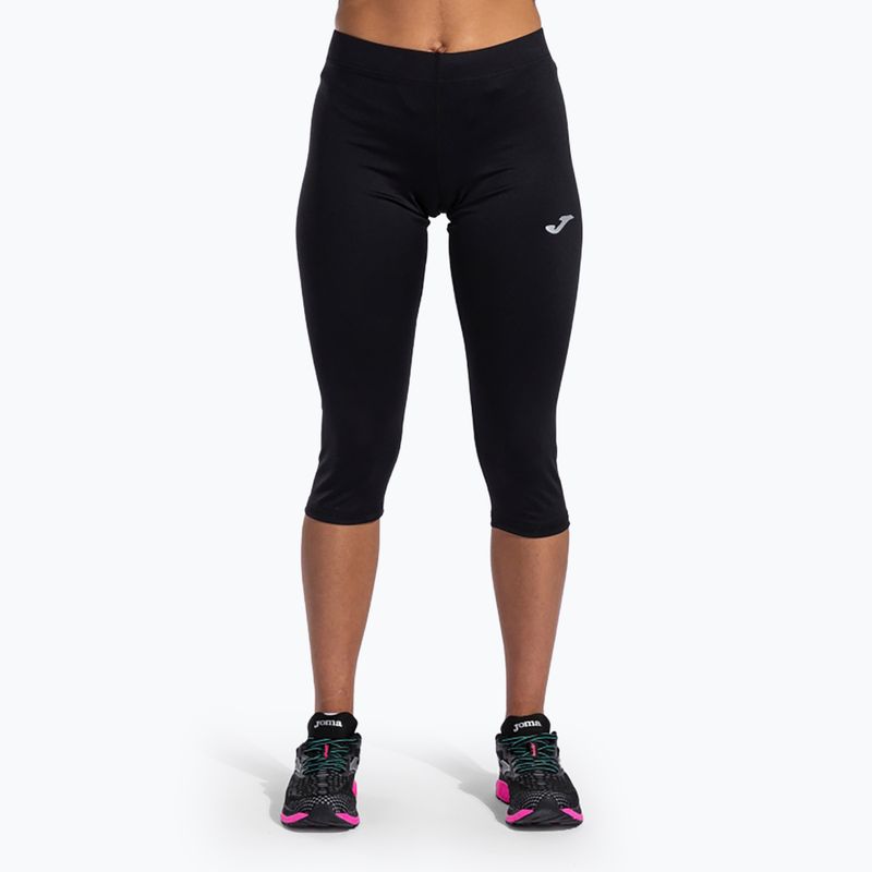 Női futó leggings Joma Olimpia 3/4 fekete