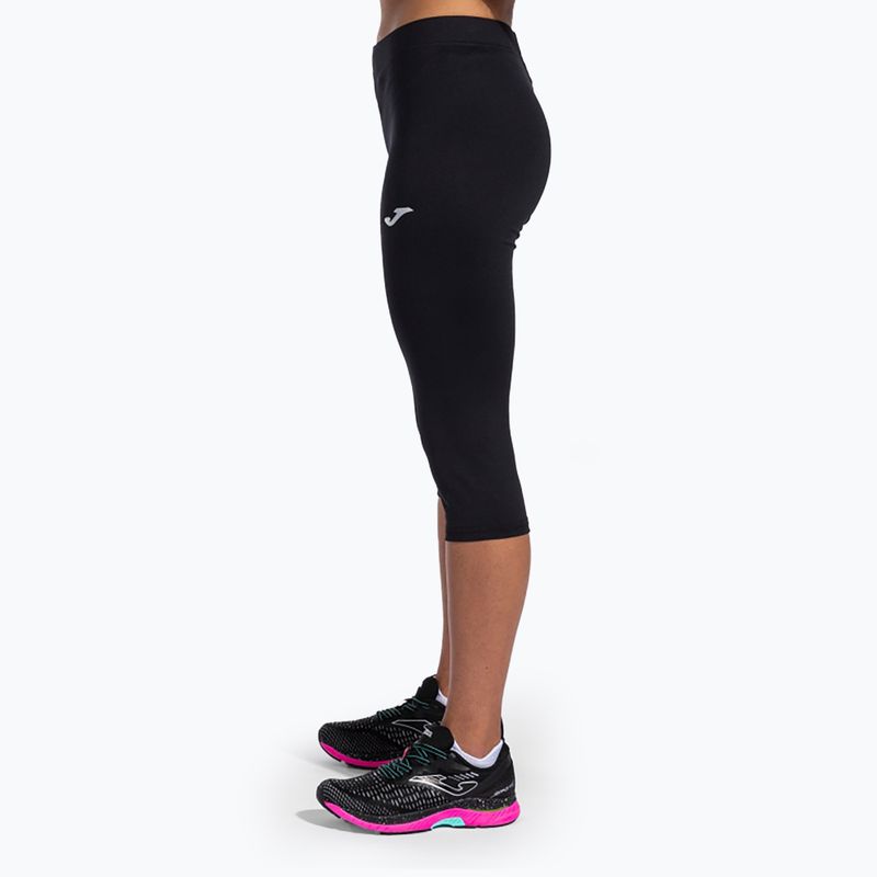Női futó leggings Joma Olimpia 3/4 fekete 4