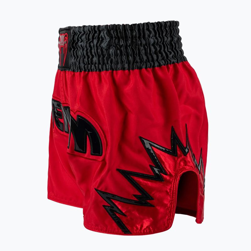 Férfi edzőshort Venum Inferno Muay Thai piros/szénszürke/fekete 3