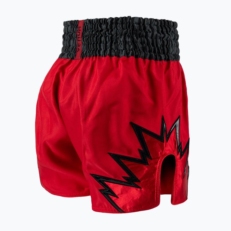 Férfi edzőshort Venum Inferno Muay Thai piros/szénszürke/fekete 4