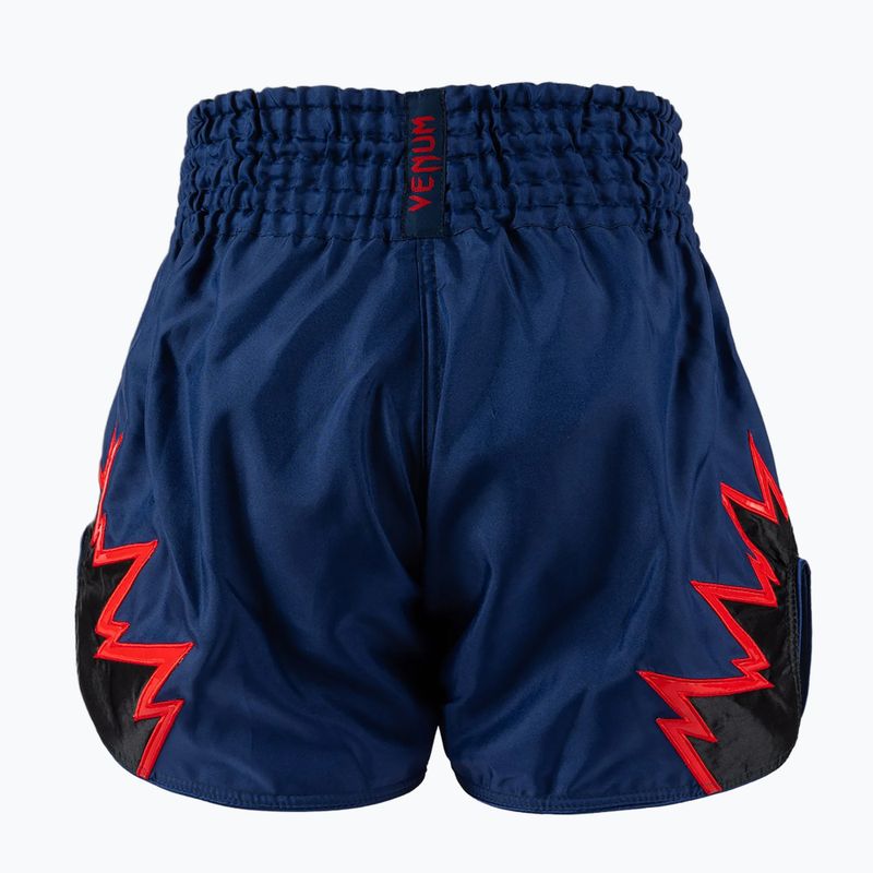 Férfi edzőshort Venum Inferno Muay Thai királykék/piros/fekete 2