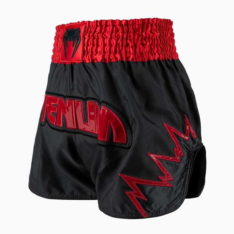 Férfi edzőshort Venum Inferno Muay Thai szénszürke/piros 3