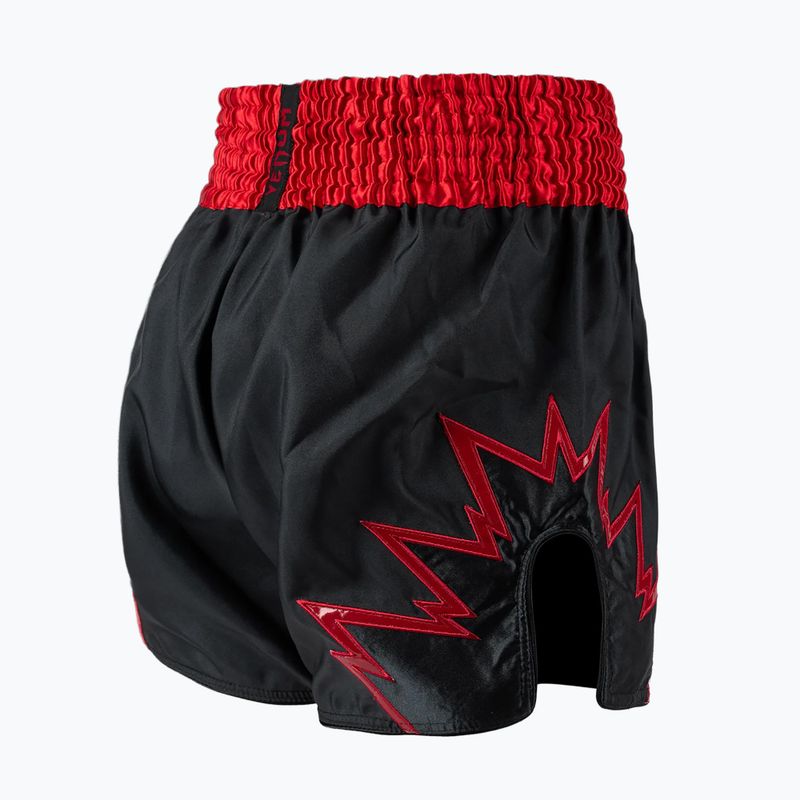 Férfi edzőshort Venum Inferno Muay Thai szénszürke/piros 4