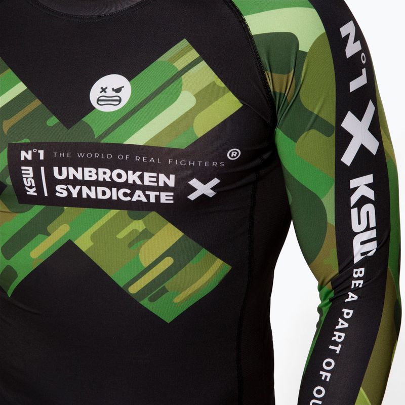KSW férfi Rashguard Camo LS fekete 4