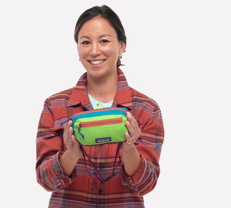 ÖvtáskaPatagonia Ultralight Black Hole Mini Hip Pack 1 l patchwork/obsidian plum 4