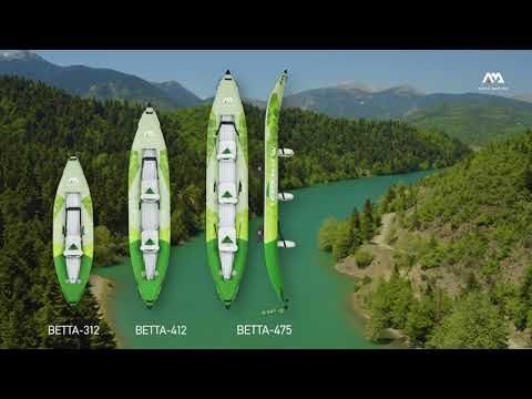 AquaMarina Recreational Kayak 3 személyes felfújható kajak 15'7  Betta-475 zöld 17