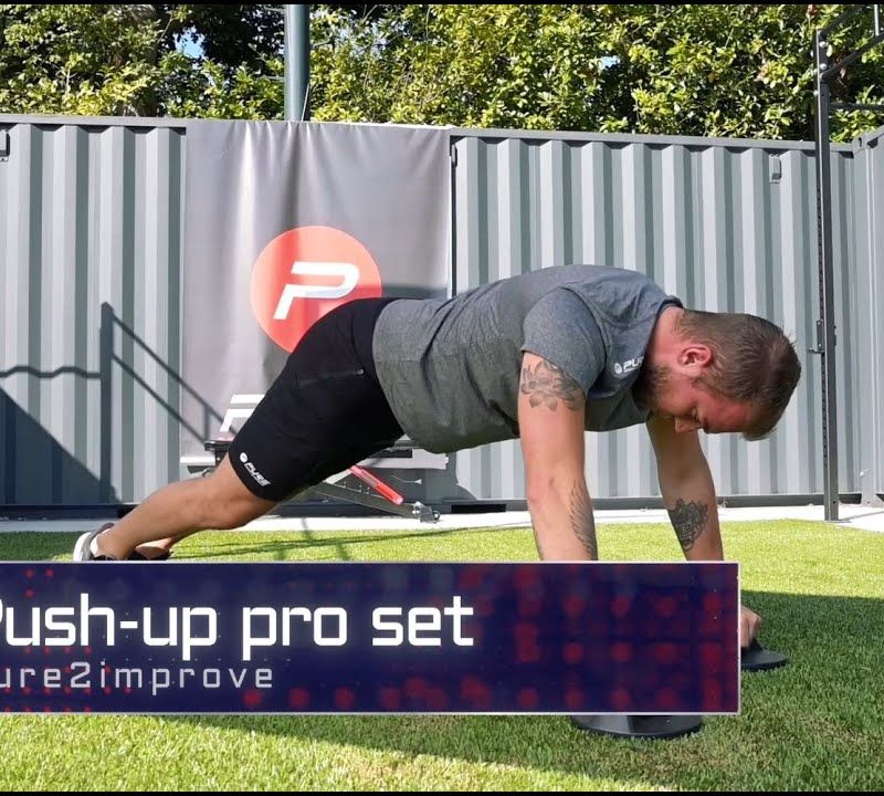 Pure2Improve Push-up Pro Set push-up fogantyúk piros/fekete P2I202160 6