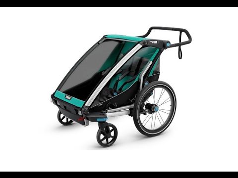 Thule Chariot Lite dupla kerékpár utánfutó zöld 10203022 11