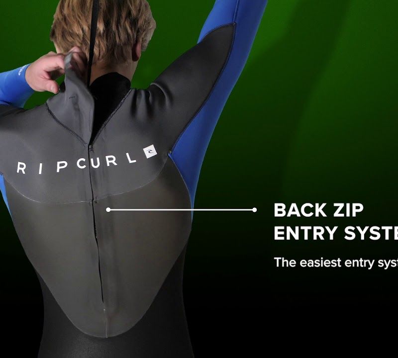 Férfi Rip Curl Omega 5/3 mm GB B/Zip 70 szürkéskék fürdőruha 113MFS 4