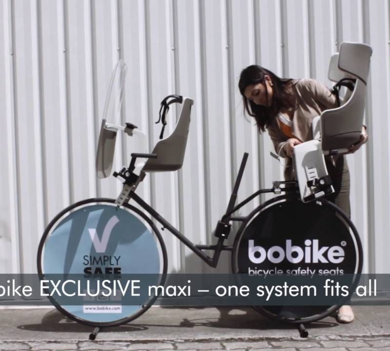 Hátsó vázas kerékpárülés bobike Exclusive Maxi Plus 1P fekete 8011100018 7