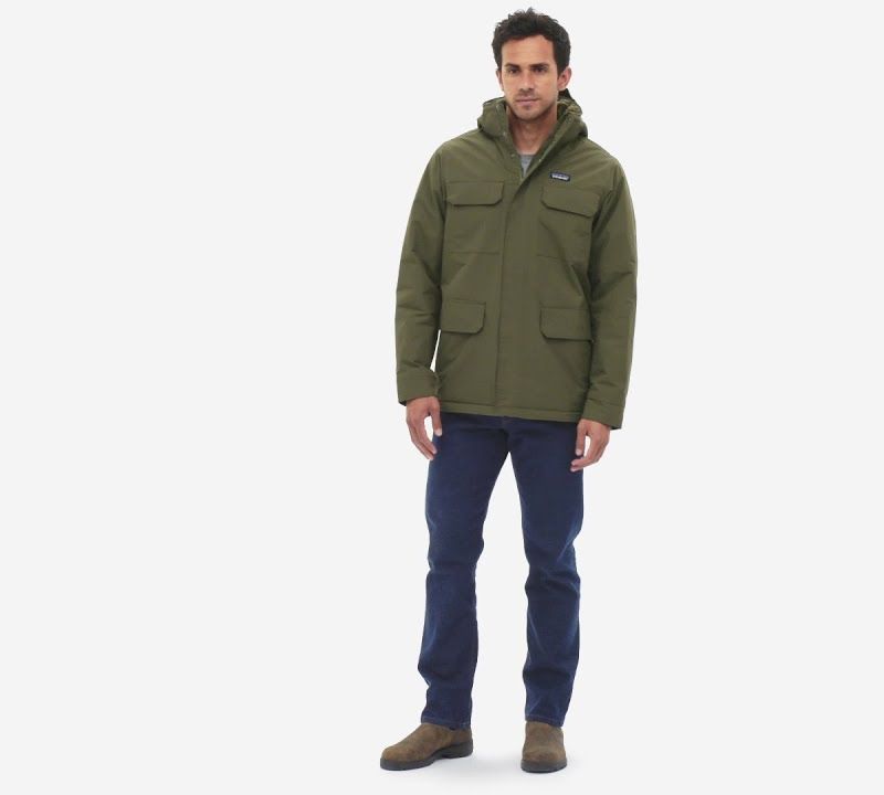 Férfi szigetelt dzseki Patagonia Isthmus Parka új navy 10