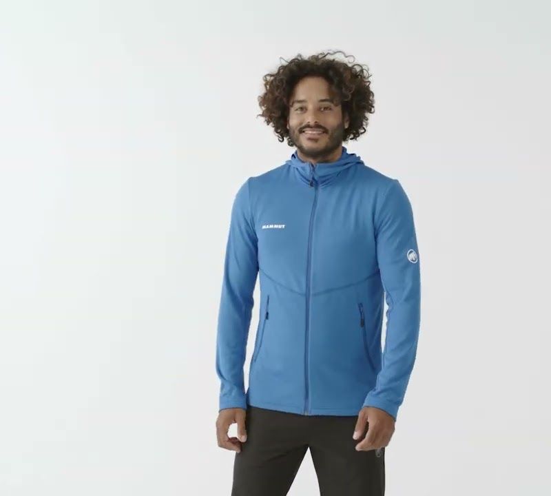 Férfi Mammut Aconcagua Light ML kapucnis trekking pulóver zöld 7