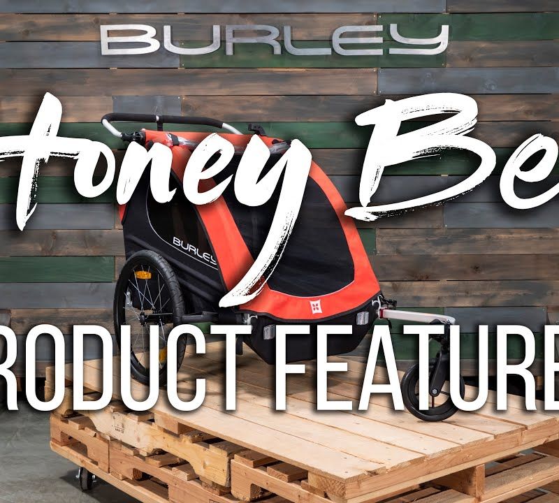 Burley Honey Bee kétüléses kerékpár utánfutó piros BU-949209 16