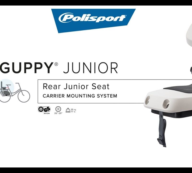 Polisport Guppy Junior CFS hátsó csomagtartós kerékpárülés szürke FO 8636100013 5