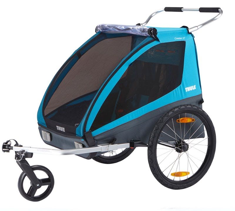 Thule Coaster XT kerékpár utánfutó+Stroll zöld 10101820 11