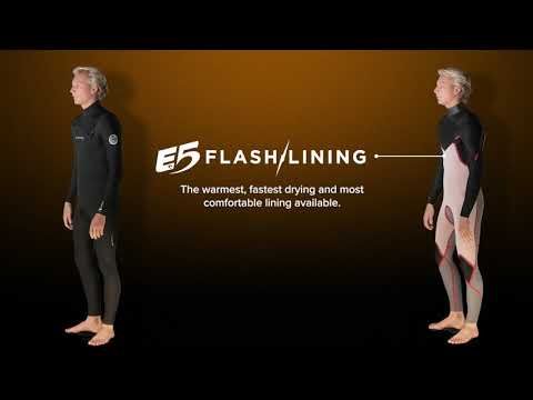 Férfi Rip Curl Dawn Patrol Performance Swim Wet 3/2mm fekete WSM9TM 5