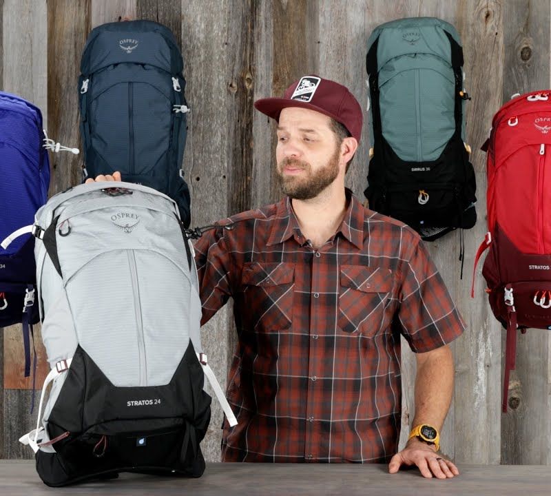 Osprey Stratos 44 l túra hátizsák piros 10004264 10