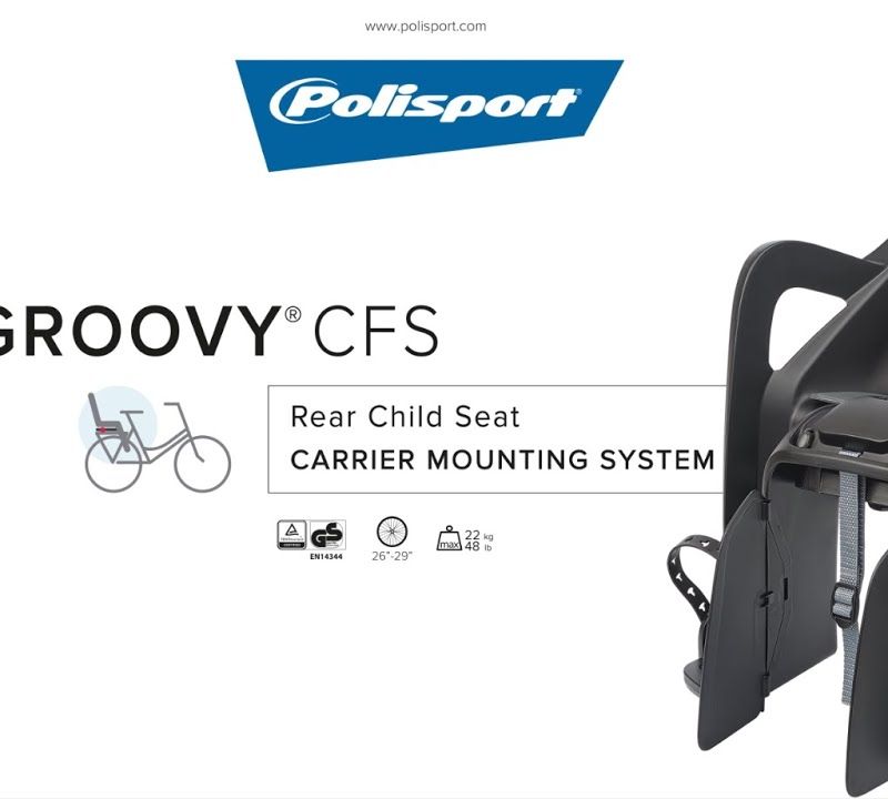 POLISPORT Groovy CFS FO gyermek kerékpárülés barna 8406100016 7