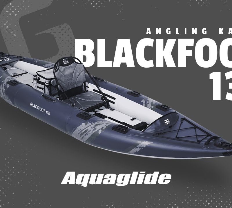 Aquaglide Blackfoot Angler 130 szürke 584121103 2 személyes felfújható kajak 11