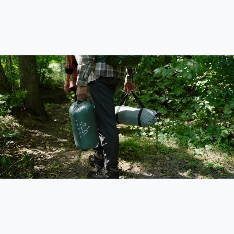 Ultrakönnyű 2 személyes trekking sátor KADVA EXPEDIT 2 PRO szürkészöld 21