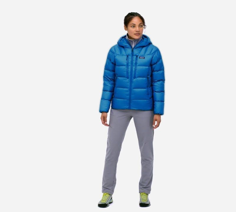 Női pehelykabát Patagonia Fitz Roy Down Hoody lagom blue 8