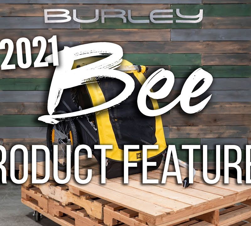 Burley Bee dupla kerékpár utánfutó sárga BU-946206 18