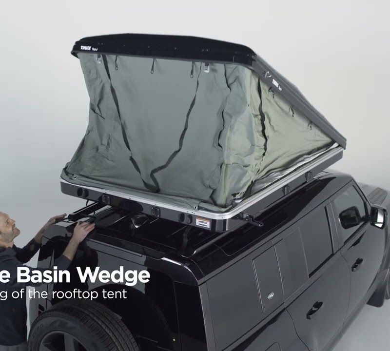 2 személyes tetősátor Thule Basin Wedge zöld 10