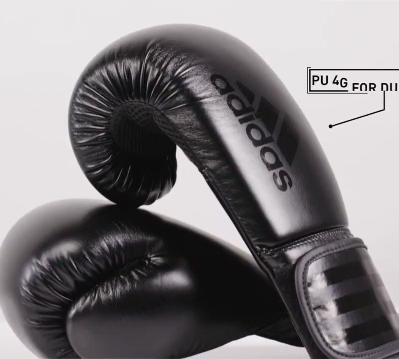 adidas Hybrid 80 bokszkesztyűk fekete/sárga ADIH80 8