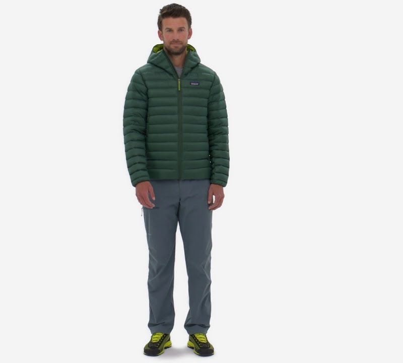 Férfi pehelykabát Patagonia Down Sweater Hoody basin green 10
