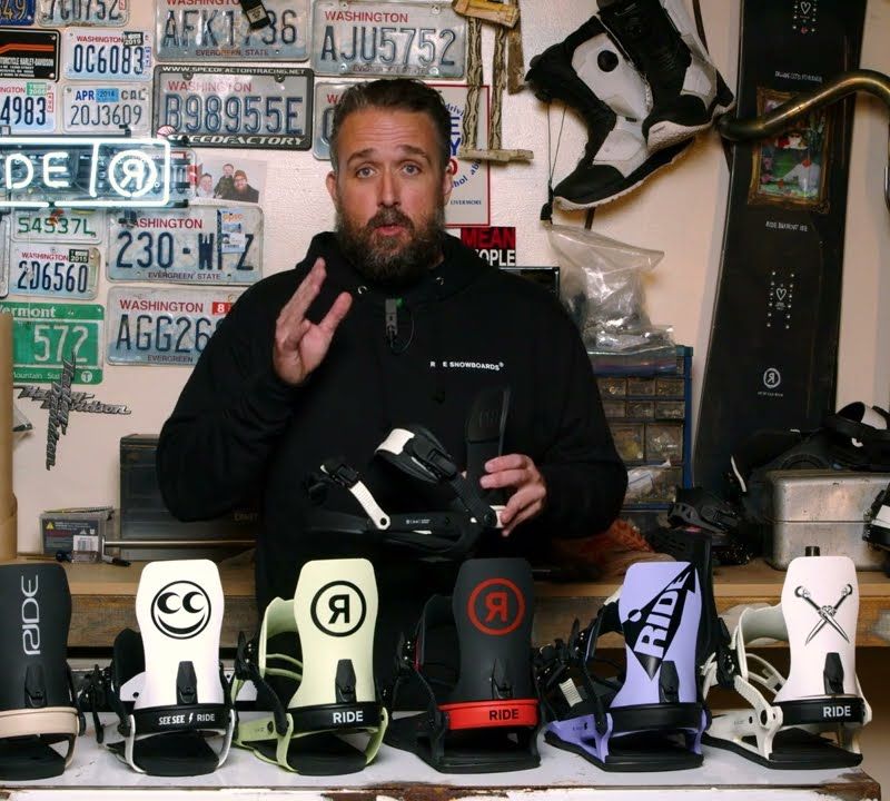 Férfi snowboard kötés RIDE C-6 fekete 12G1005 11