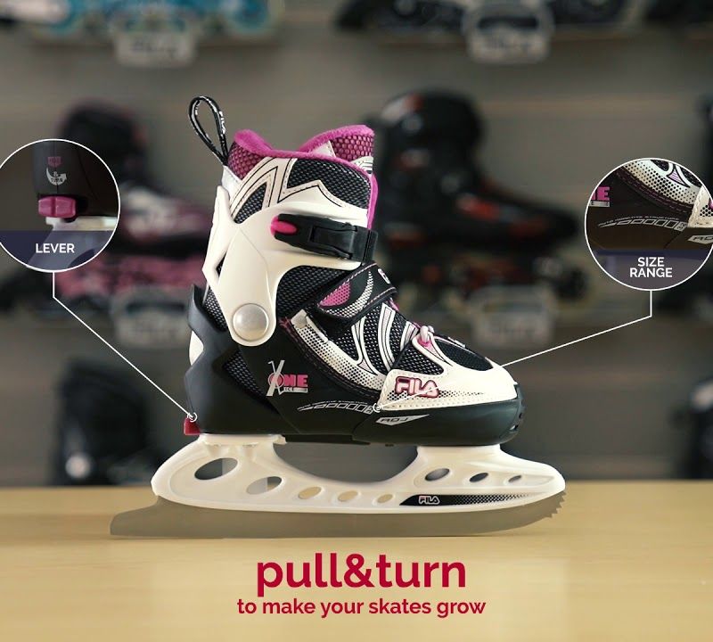 Gyermek görkorcsolya FILA Wizy black/salmon 10