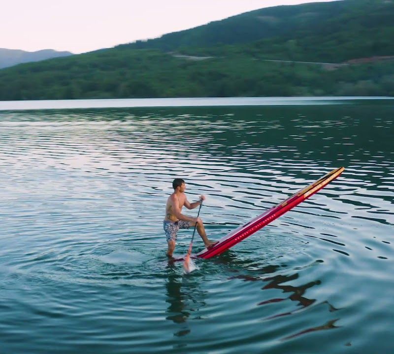 SUP Aqua Marina Race Elite - Versenyző iSUP, 4.27m/15cm piros BT-22RE 24