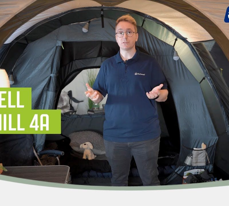 Outwell Starhill 4A 4 személyes kemping sátor tengerészkék 111302 12