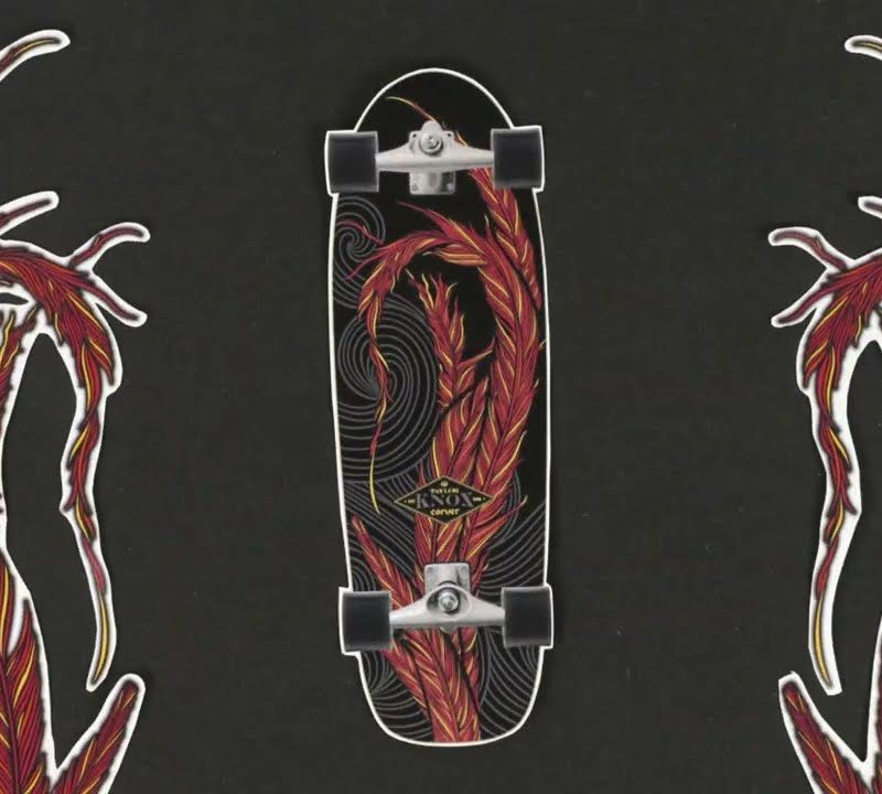 Surfskate gördeszka Carver C7 Raw 31.25" Knox Phoenix 2022 Complete fekete és piros C1013011133 12