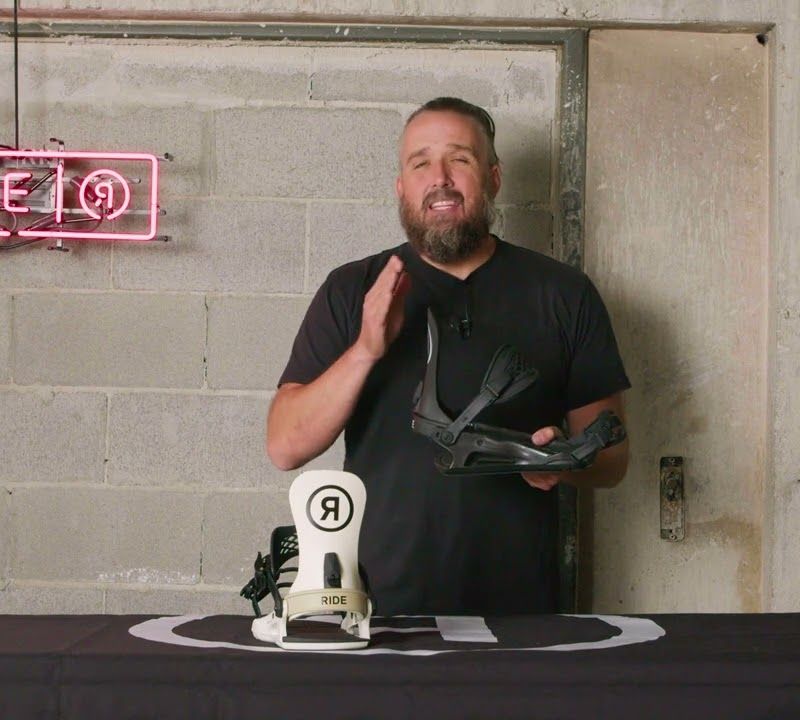 Férfi snowboard kötés RIDE C-2 barna színű 6