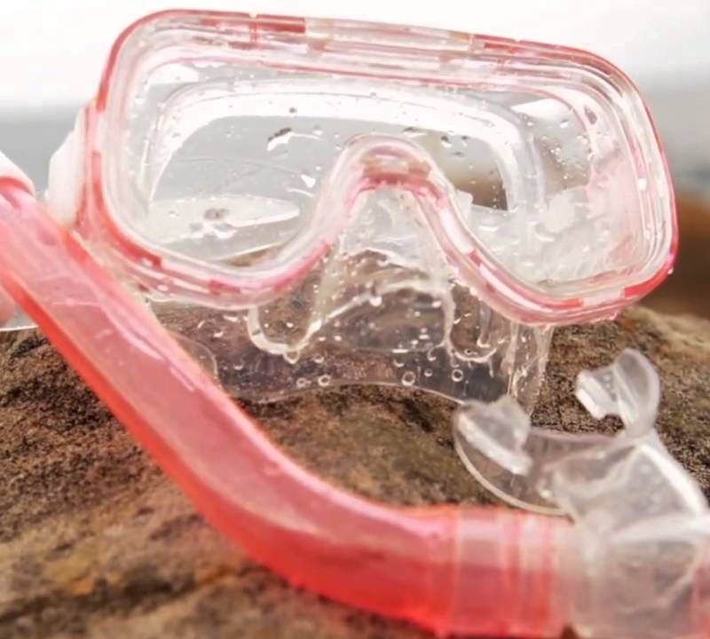 TUSA búvárszett maszk + snorkel + uszony rózsaszín UP-1521 12