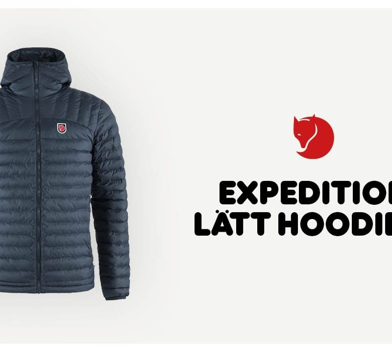Férfi Fjällräven Expedition Latt Hoodie pehelypaplan kabát fekete F86119 4