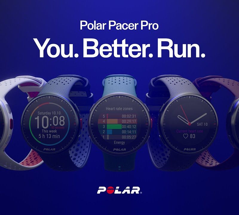 Polar Pacer PRO óra piros és fehér 7