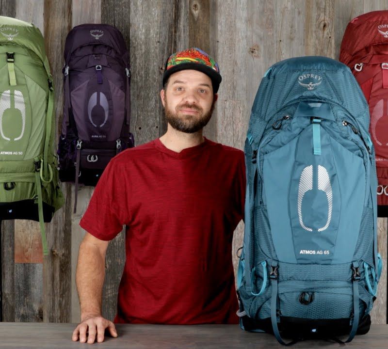Férfi trekking hátizsák Osprey Atmos AG 65 l kék 10004001 10