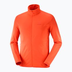 Férfi Salomon Outrack Full Zip Mid fleece pulóver narancssárga LC1711600
