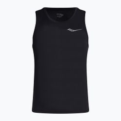 Férfi Saucony Stopwatch Singlet futópóló fekete SAM800277-BK